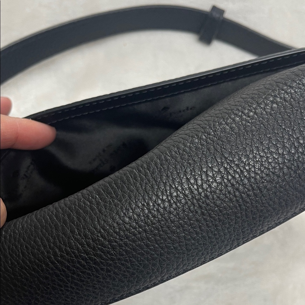 Kate Spade Black Pebbled Belt Bag - Picture 9 of 12